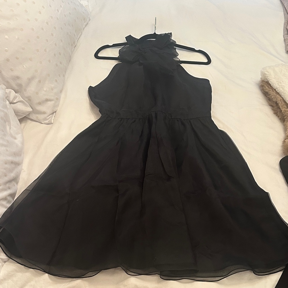 Anthropologie Elegant Black Backless Dress